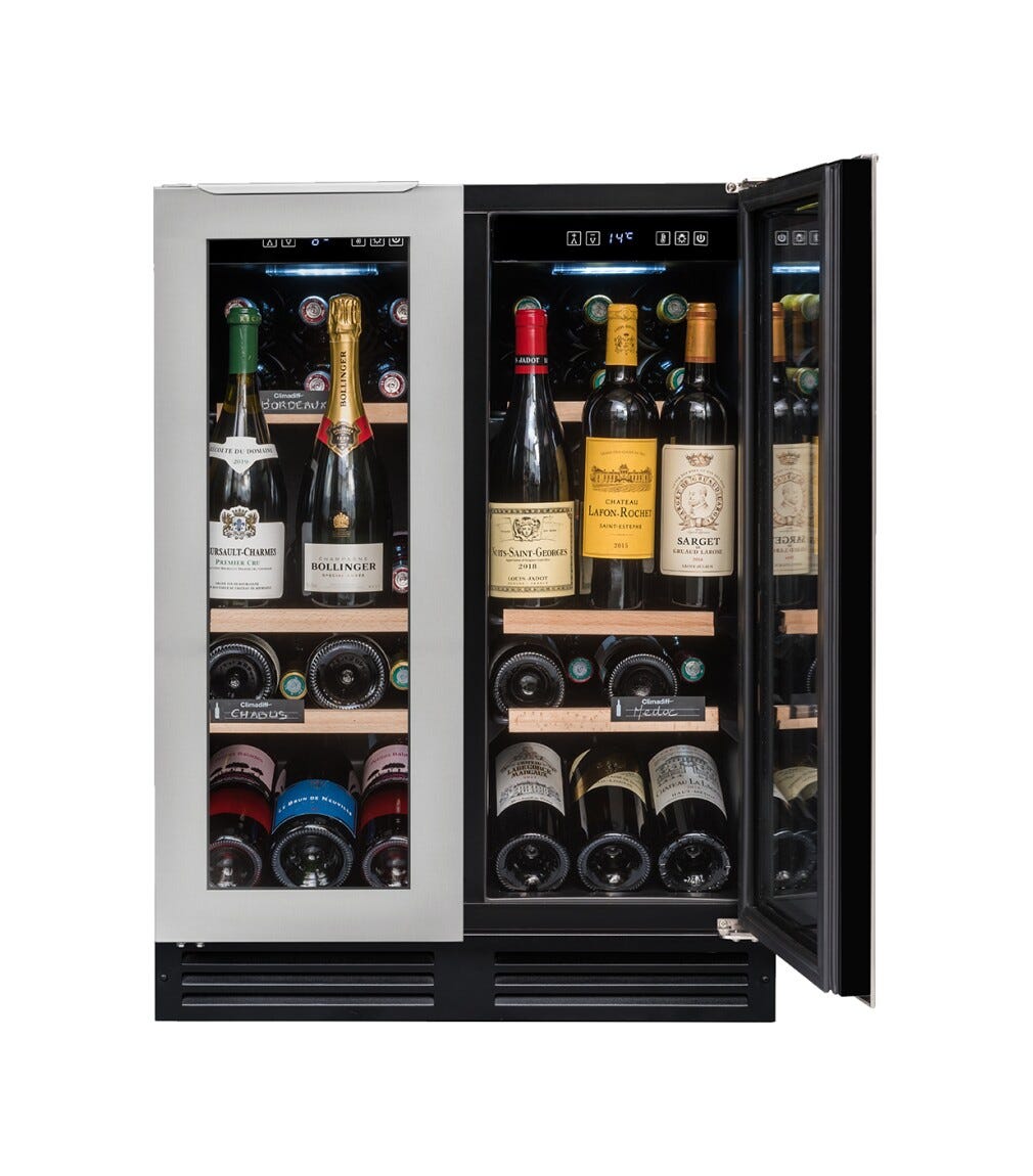 Avintage AVU48DPX1 Cantina vini da incasso cm. 60 - 47 bottiglie - inox