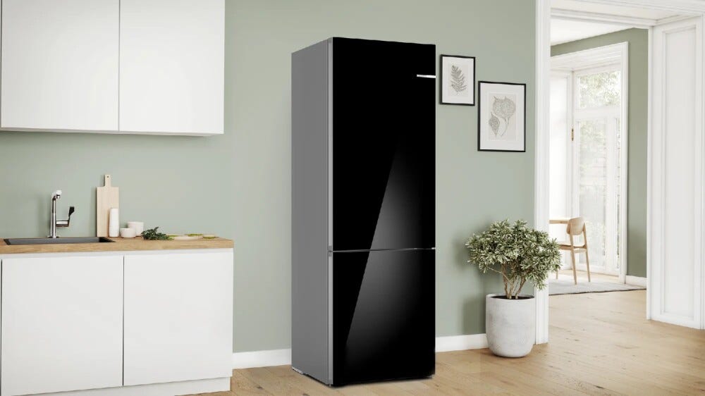 Bosch KGN49LBCF Serie 6 Frigorifero con congelatore a libera installazione cm. 70 h 203 - lt. 440 - nero