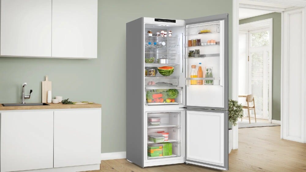 Bosch KGN49LBCF Serie 6 Frigorifero con congelatore a libera installazione cm. 70 h 203 - lt. 440 - nero
