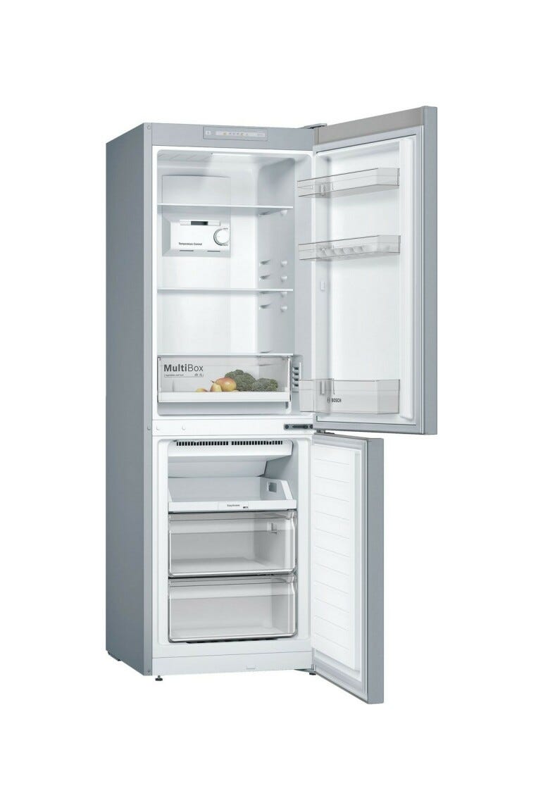 Bosch KGN33NLEB Serie 2 Frigorifero con congelatore a libera installazione cm. 60 h 176 - lt. 282 - inox