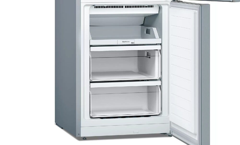 Bosch KGN33NLEB Serie 2 Frigorifero con congelatore a libera installazione cm. 60 h 176 - lt. 282 - inox