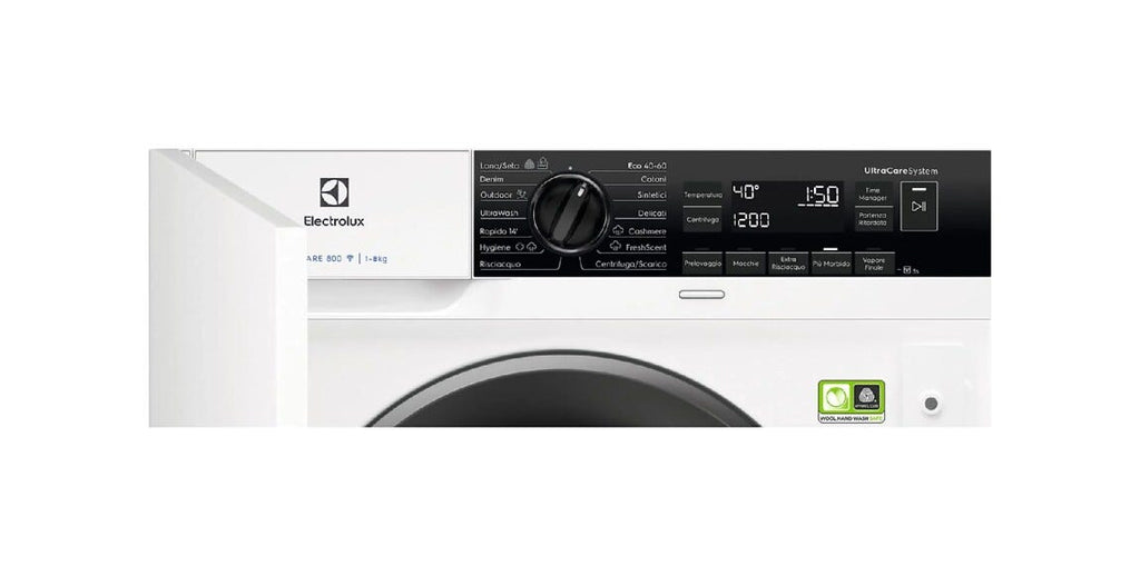Electrolux EW8F384BI Serie 800 UltraCare Lavatrice da incasso cm. 60 - capacità 8 kg - bianco