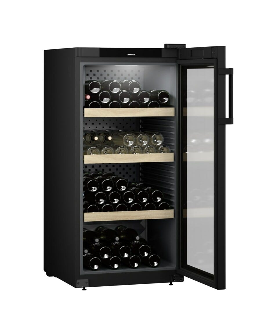Liebherr WPbl 4201 GrandCru Cantina vino climatizzata a libera installazione cm. 60 h 129 - 141 bottiglie - nero