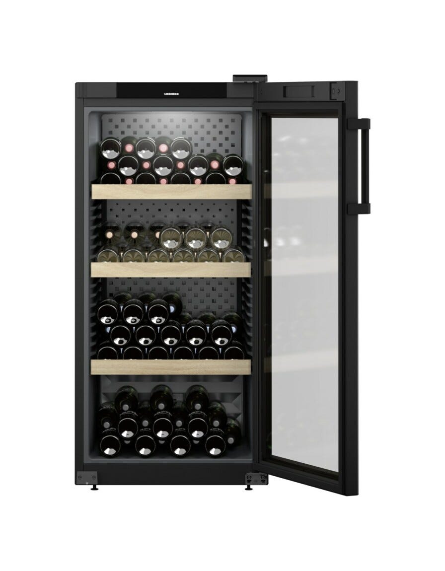 Liebherr WPbl 4201 GrandCru Cantina vino climatizzata a libera installazione cm. 60 h 129 - 141 bottiglie - nero