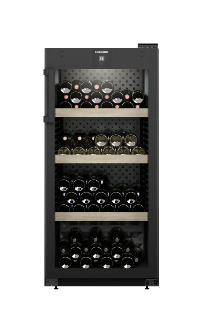 Liebherr WPbl 4201 GrandCru Cantina vino climatizzata a libera installazione cm. 60 h 129 - 141 bottiglie - nero