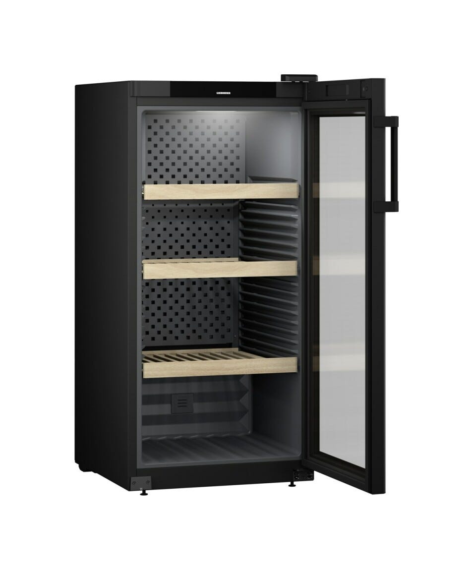 Liebherr WPbl 4201 GrandCru Cantina vino climatizzata a libera installazione cm. 60 h 129 - 141 bottiglie - nero