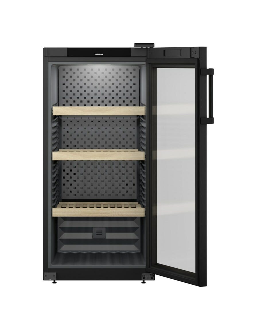 Liebherr WPbl 4201 GrandCru Cantina vino climatizzata a libera installazione cm. 60 h 129 - 141 bottiglie - nero