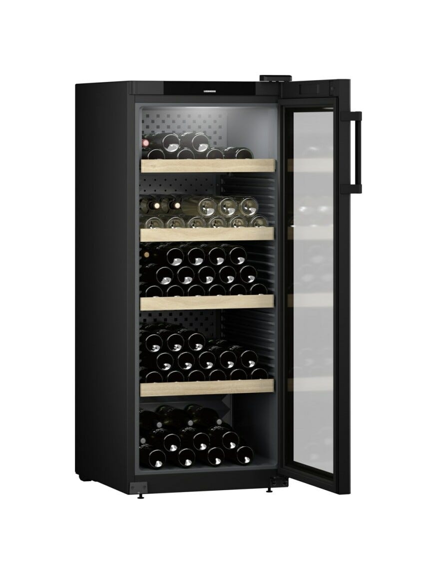 Liebherr WPbl 4601 GrandCru Cantina vino climatizzata a libera installazione cm. 60 h 149 - 166 bottiglie - nero