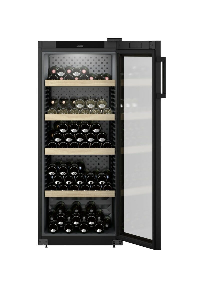 Liebherr WPbl 4601 GrandCru Cantina vino climatizzata a libera installazione cm. 60 h 149 - 166 bottiglie - nero