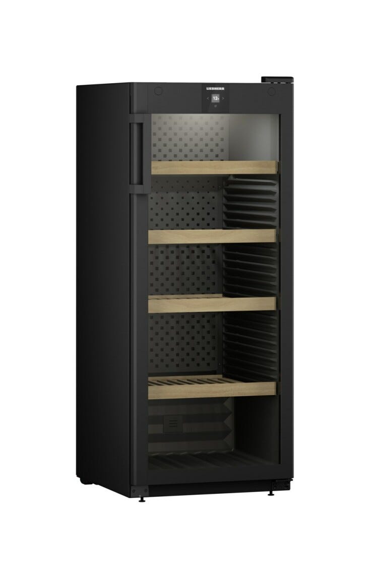 Liebherr WPbl 4601 GrandCru Cantina vino climatizzata a libera installazione cm. 60 h 149 - 166 bottiglie - nero