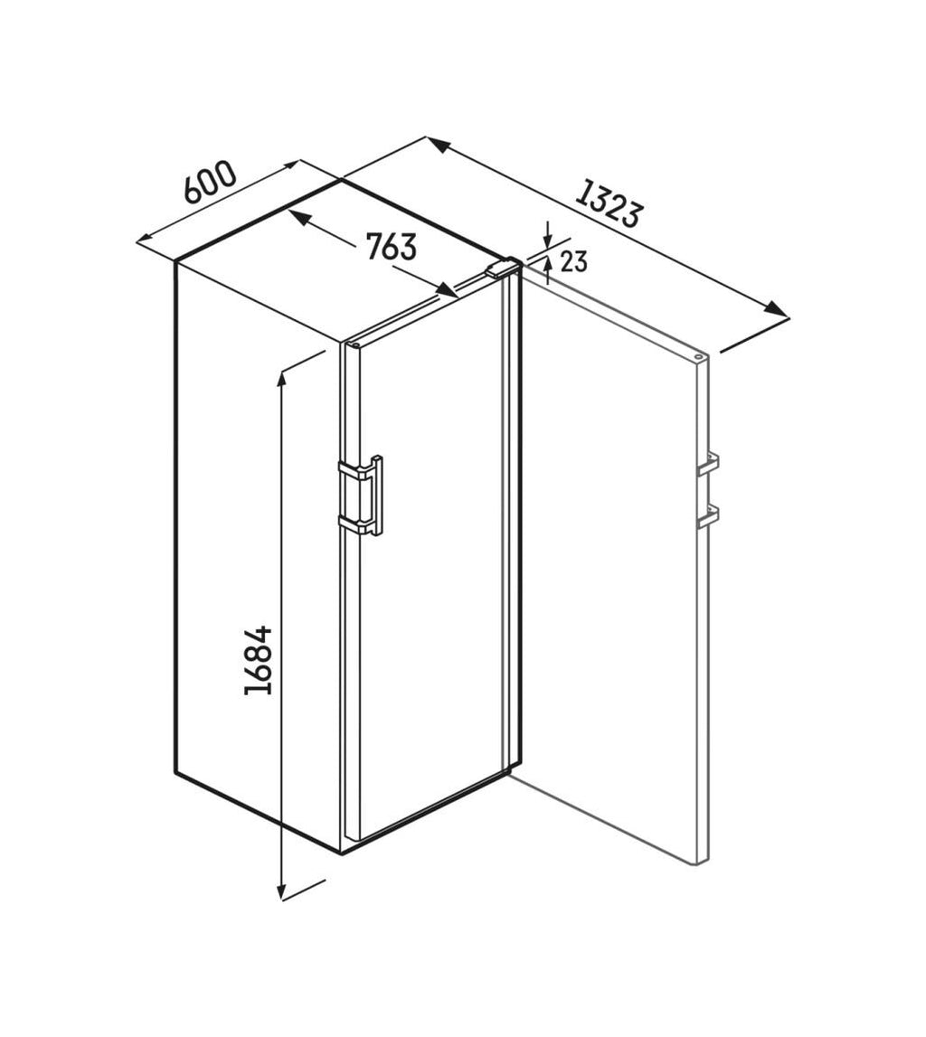 Liebherr WPbl 5001 GrandCru Cantina vino climatizzata a libera installazione cm. 60 h 169 - 196 bottiglie - nero