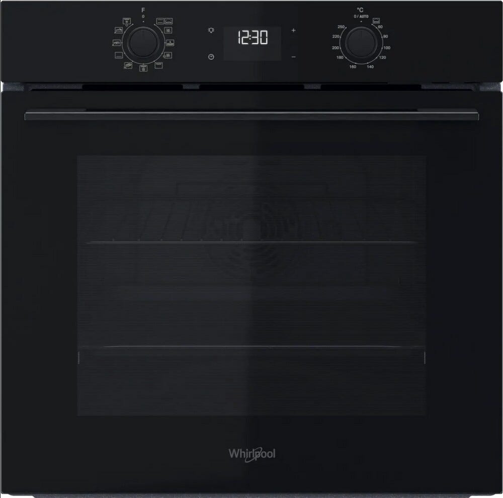 Whirlpool OMK58CU1SB Forno elettrico multifunzione cm. 60 - nero