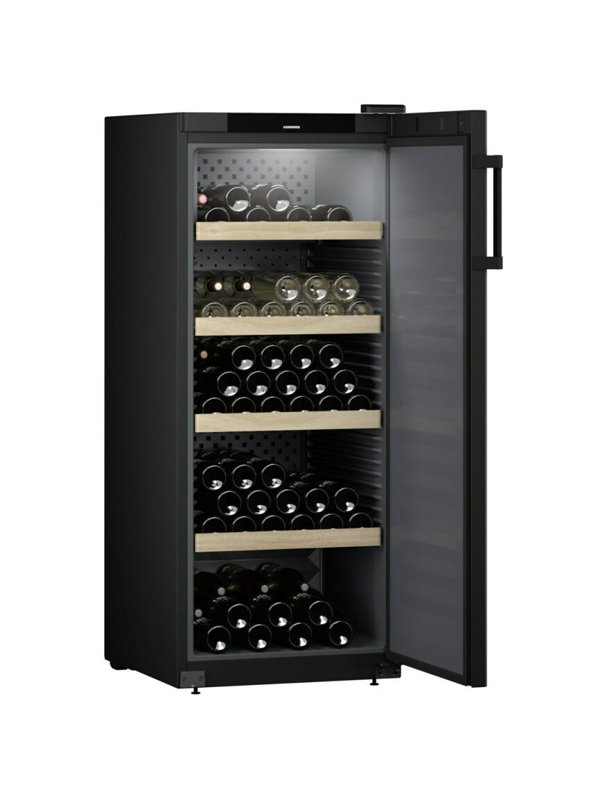 Liebherr WSbl 4601 GrandCru Cantina vino climatizzata a libera installazione - cm. 60 h 149 - 166 bottiglie - nero