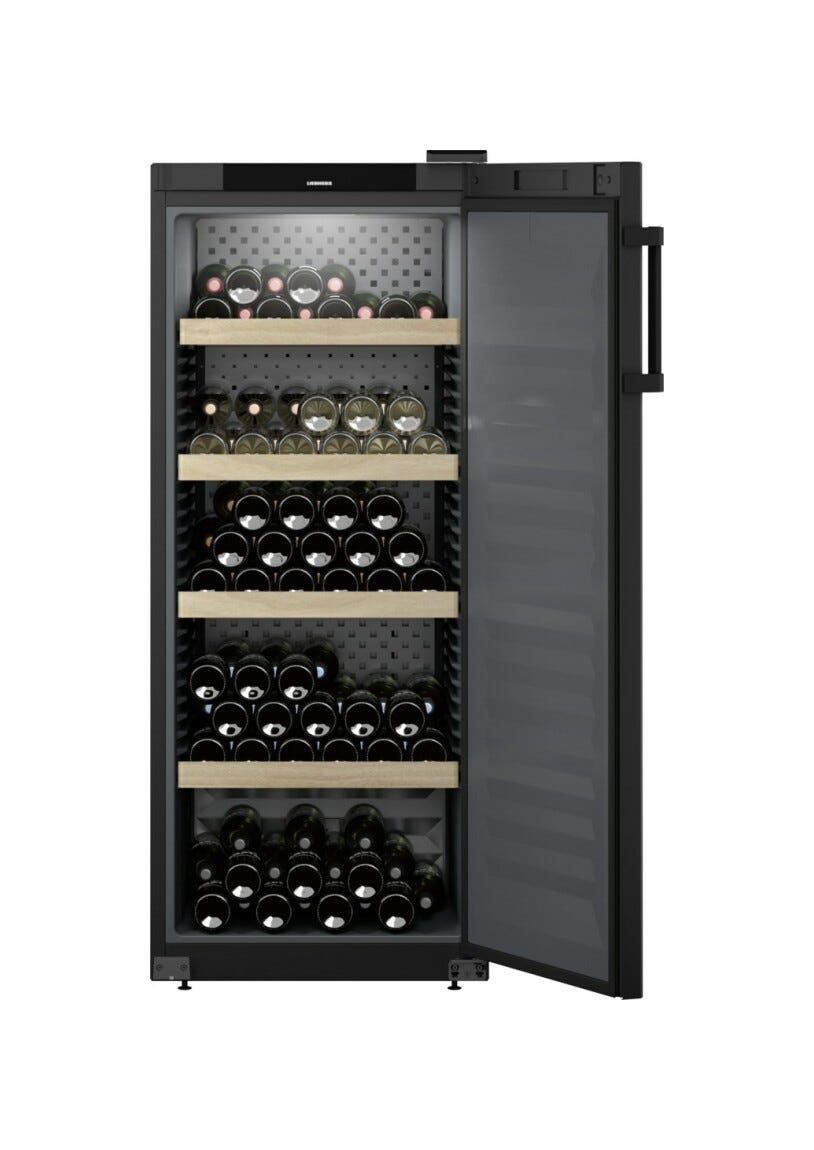 Liebherr WSbl 4601 GrandCru Cantina vino climatizzata a libera installazione - cm. 60 h 149 - 166 bottiglie - nero