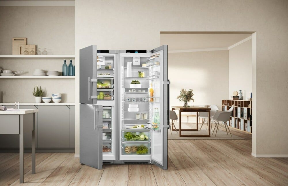 Liebherr XRCsd 5255 Prime Frigorifero con congelatore side by side a libera installazione cm. 121 h 186 - lt. 716 - inox