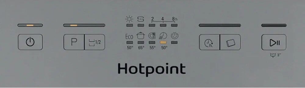 Hotpoint Ariston H2F HL626 X Lavastoviglie a libera installazione cm. 60 - 14 coperti - inox