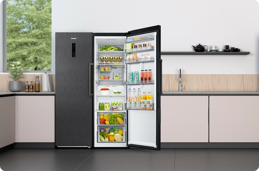 Samsung RR39C7EC5B1/EF Frigorifero a libera installazione cm. 60 h. 186 - lt. 323 - grafite steel