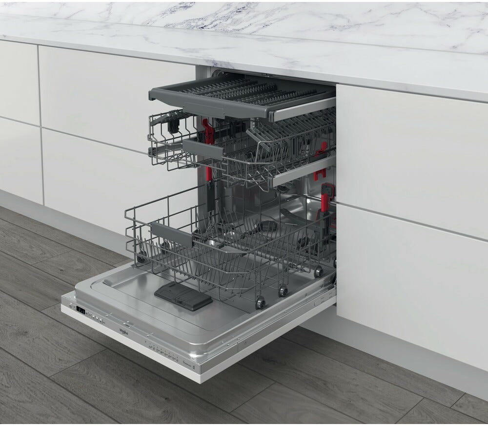 Whirlpool WIC 3C33 PFE Lavastoviglie integrata totale cm. 60 - capacità 14 coperti