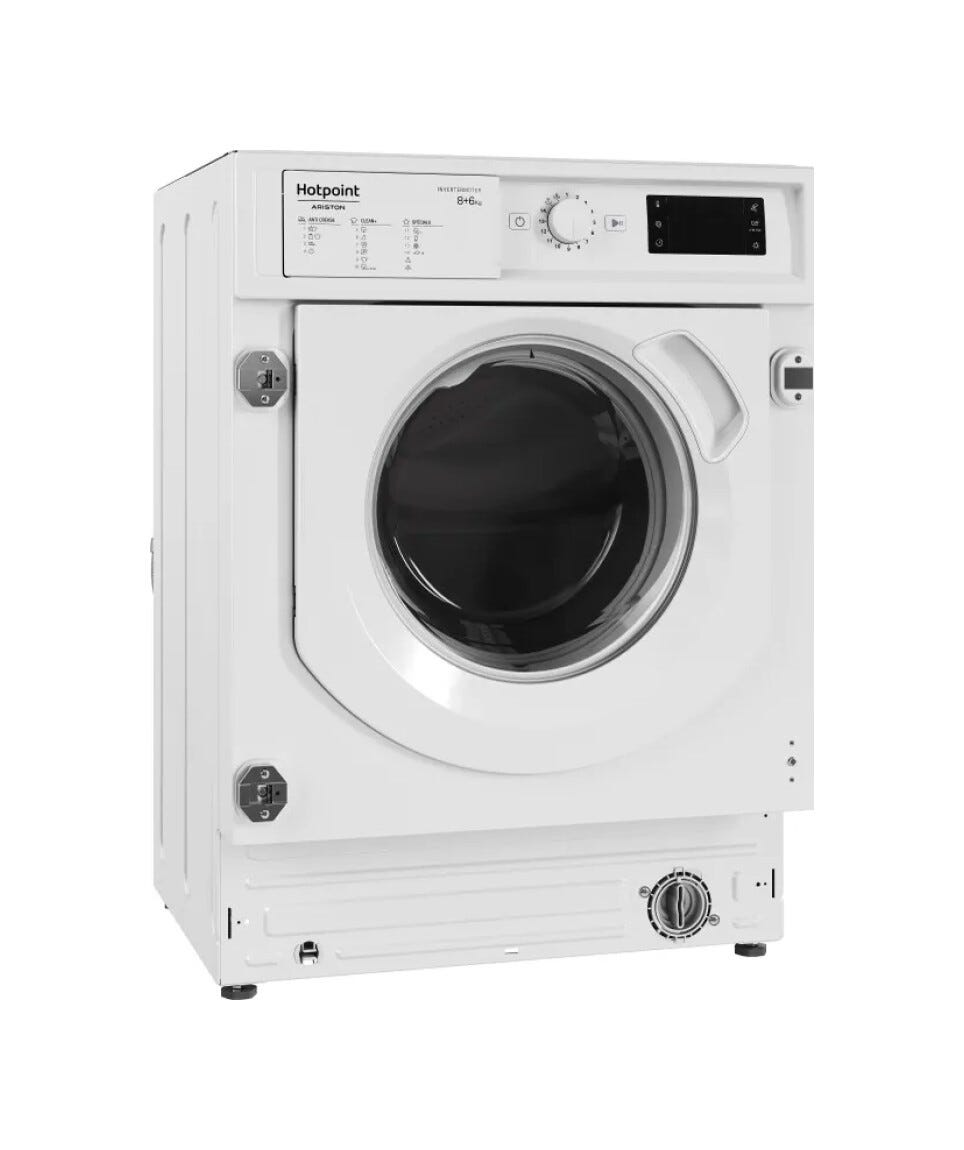 Hotpoint Ariston BI WDHG 861485 EU Lavasciuga da incasso cm. 60 - lavaggio 8 kg - asciugatura 6 kg - bianco