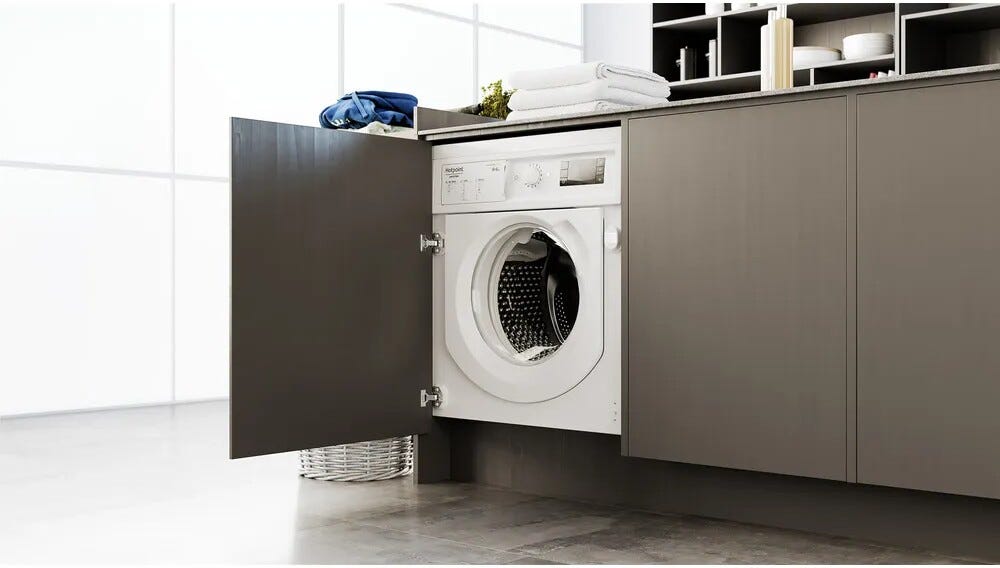 Hotpoint Ariston BI WDHG 861485 EU Lavasciuga da incasso cm. 60 - lavaggio 8 kg - asciugatura 6 kg - bianco