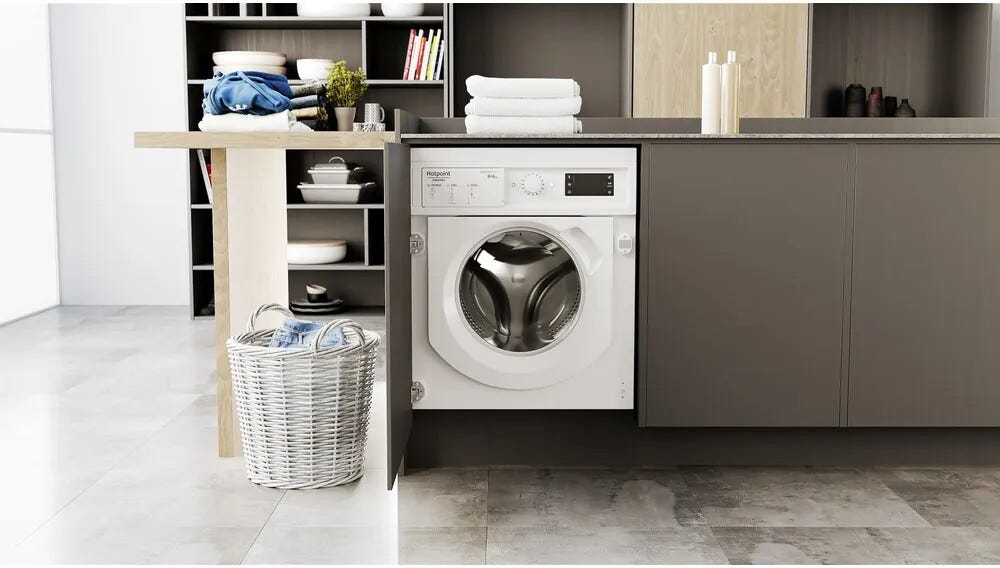Hotpoint Ariston BI WDHG 861485 EU Lavasciuga da incasso cm. 60 - lavaggio 8 kg - asciugatura 6 kg - bianco