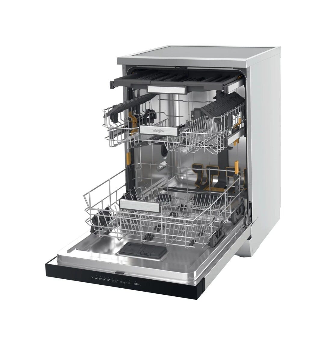 Whirlpool W7F HP43 X Lavastoviglie a libera installazione cm. 60 - capacità 15 coperti - inox