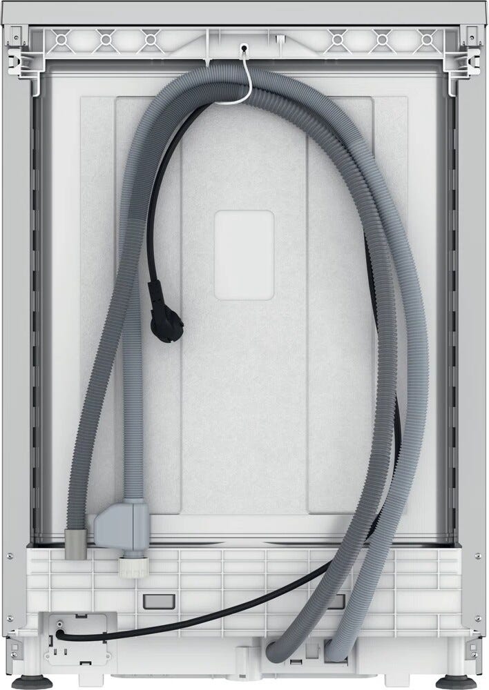 Whirlpool W7F HP43 X Lavastoviglie a libera installazione cm. 60 - capacità 15 coperti - inox