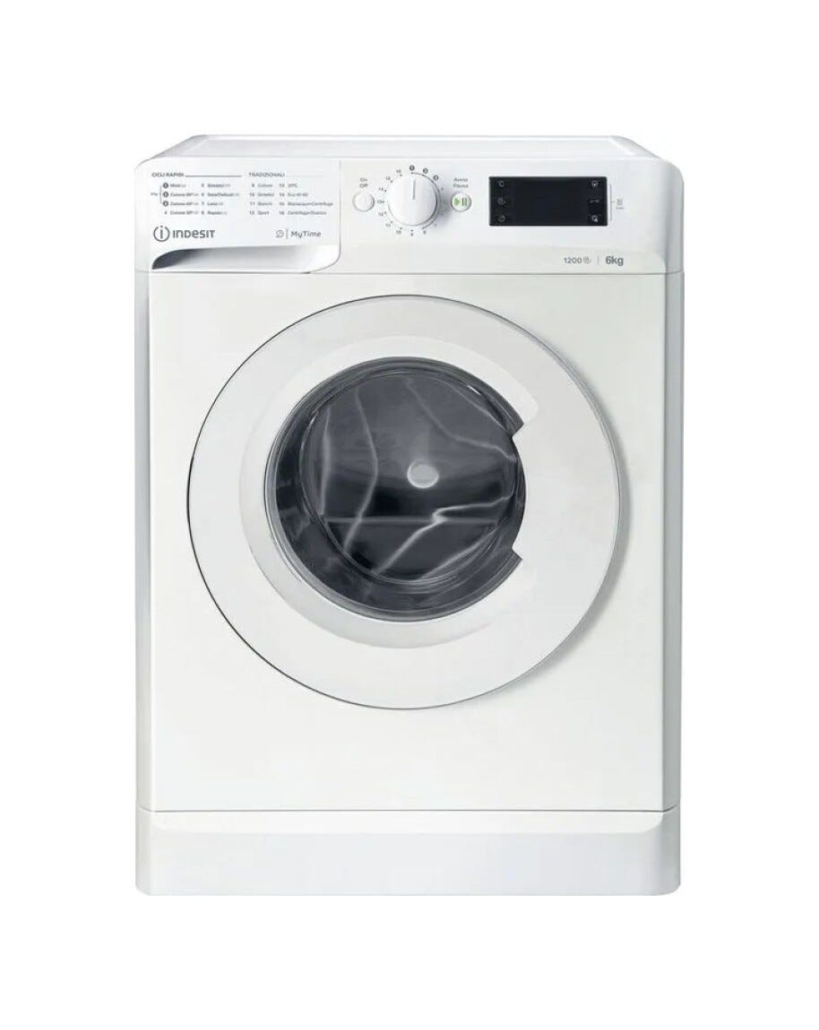 Indesit MTWSE 61251 W IT Lavatrice cm. 60 - capacità 6 kg - bianco