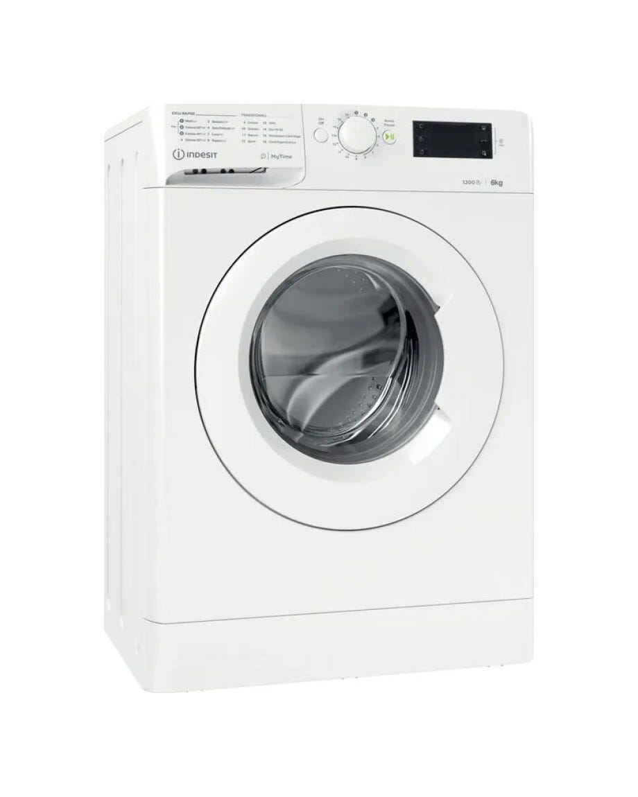 Indesit MTWSE 61251 W IT Lavatrice cm. 60 - capacità 6 kg - bianco