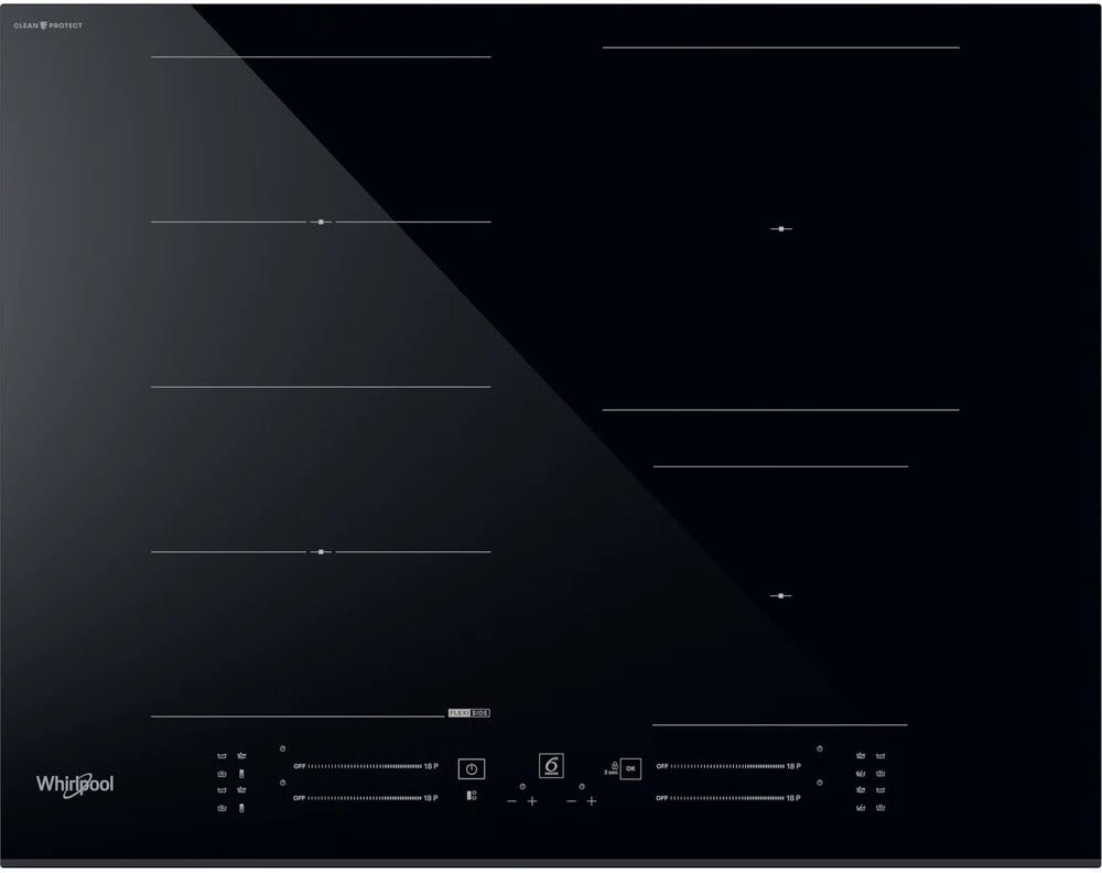 Whirlpool WF S4665 CPBF Piano cottura a induzione cm. 65 - vetroceramica nero