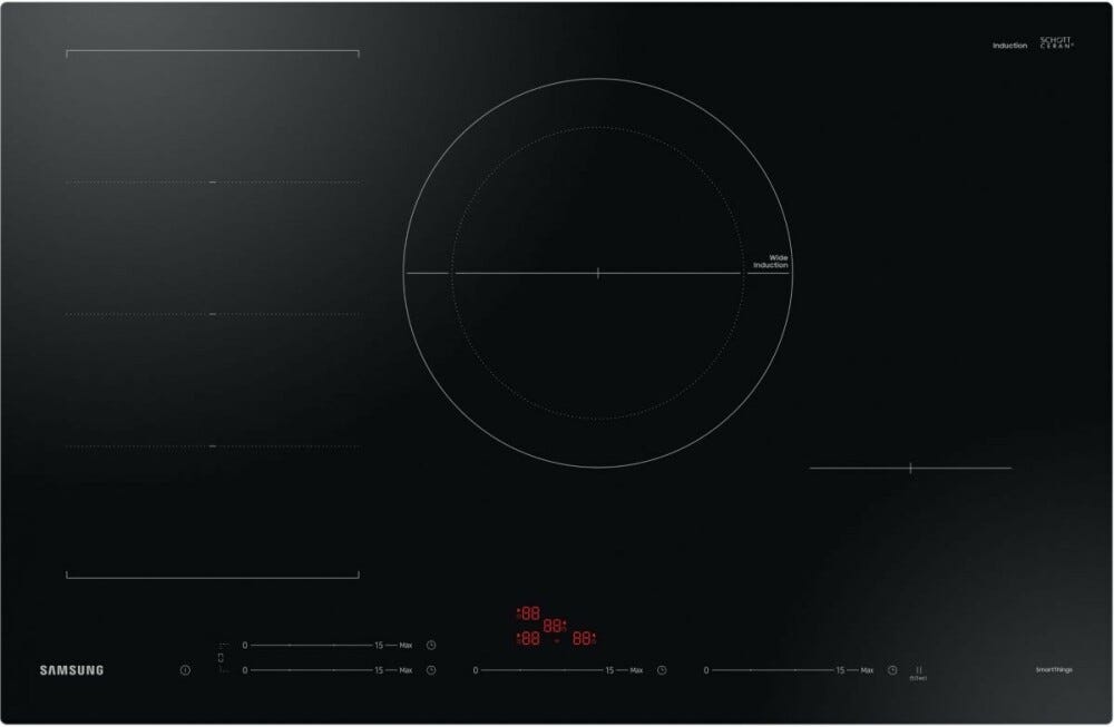 Samsung NZ84C6057FK/U2 SlimFit Piano cottura a induzione cm 80 - vetro nero