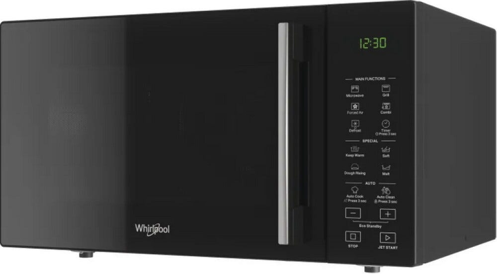 Whirlpool MWP 295 B Forno microonde combinato a libera installazione cm. 54 - nero