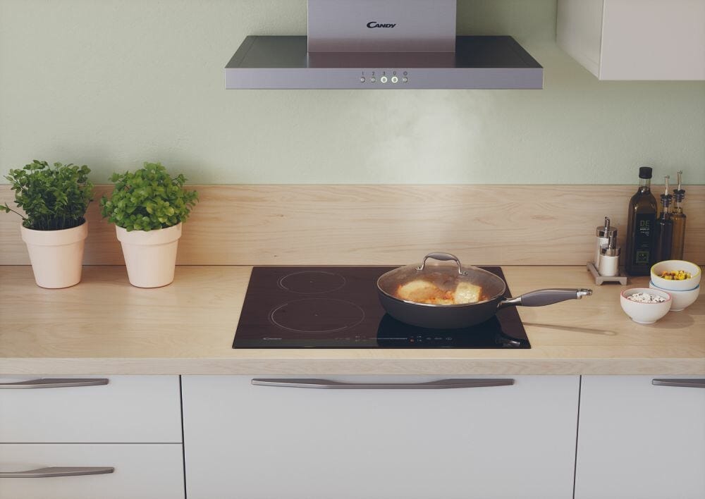 Candy CI642SCBB Moderno Piano cottura a induzione cm. 60 - vetroceramica nero