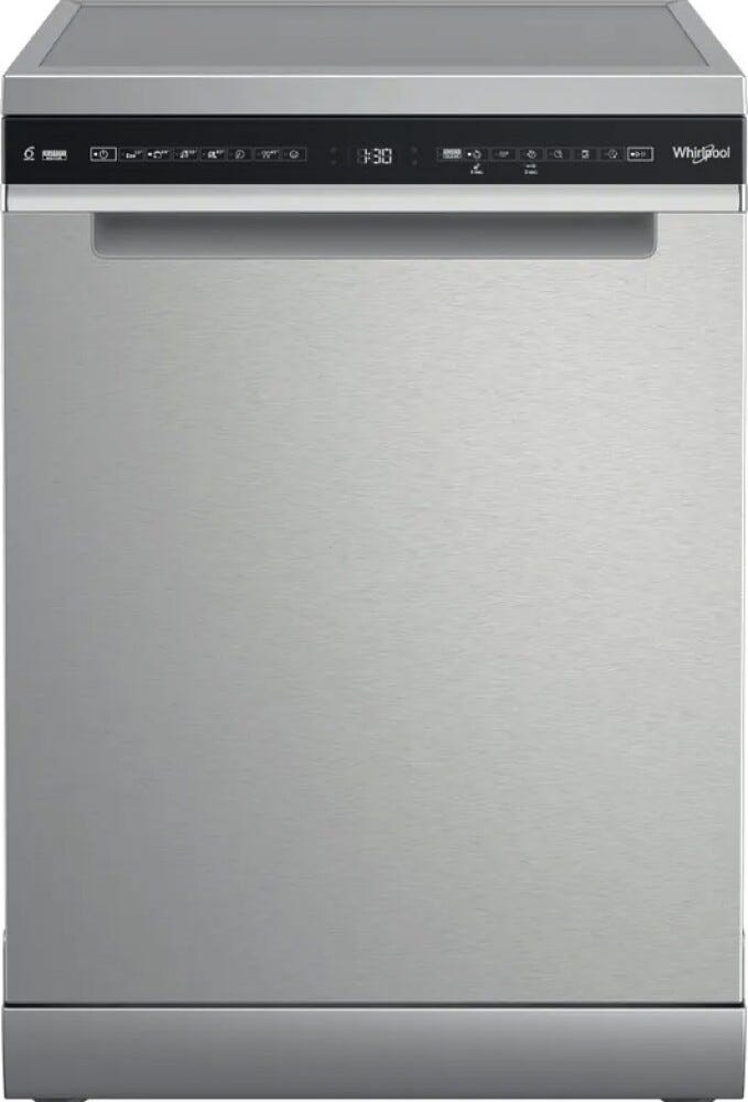 Whirlpool W7F HS51 X Lavastoviglie a libera installazione cm. 60 - capacità 15 coperti - inox