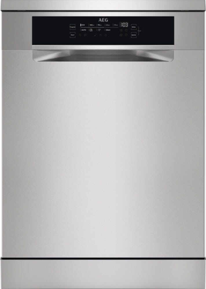AEG FFB74707PM SERIE 7000 GLASSCARE Lavastoviglie a libera installazione cm. 60 - capacità 14 coperti - inox