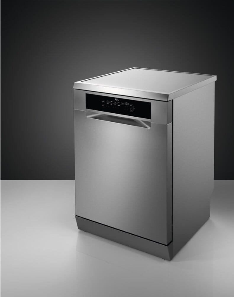 AEG FFB74707PM SERIE 7000 GLASSCARE Lavastoviglie a libera installazione cm. 60 - capacità 14 coperti - inox
