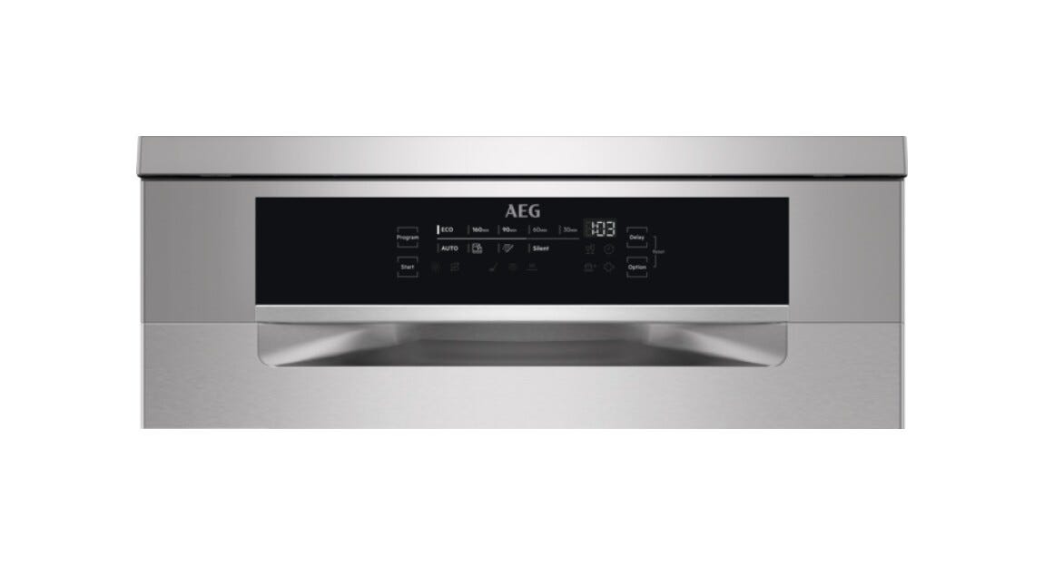 AEG FFB74707PM SERIE 7000 GLASSCARE Lavastoviglie a libera installazione cm. 60 - capacità 14 coperti - inox