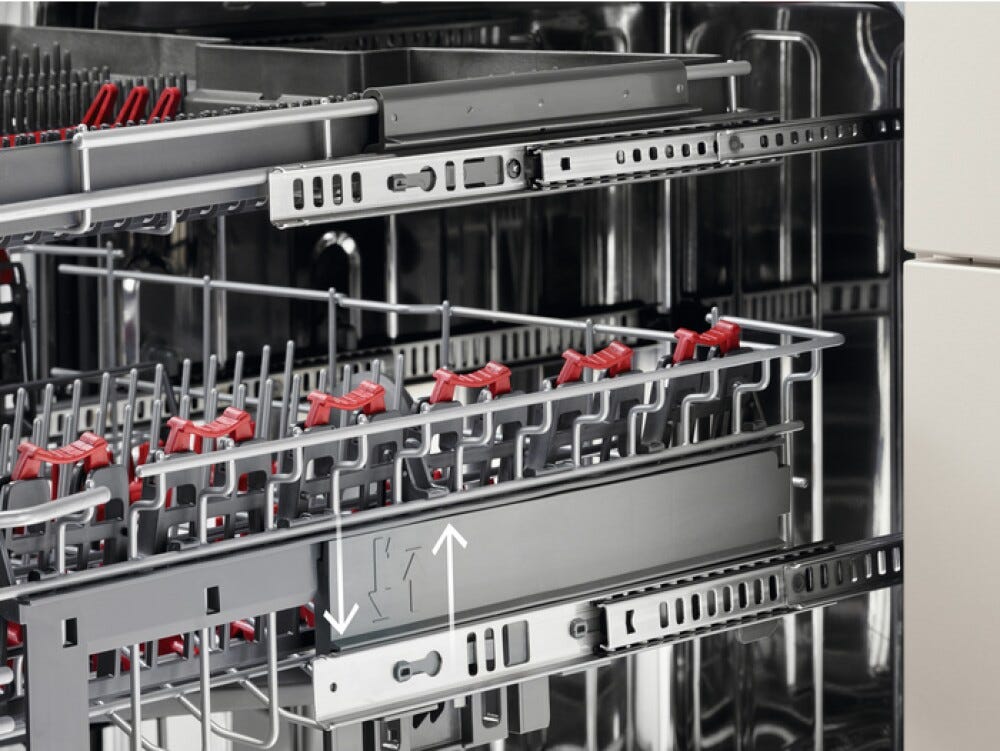 AEG FFB74707PM SERIE 7000 GLASSCARE Lavastoviglie a libera installazione cm. 60 - capacità 14 coperti - inox