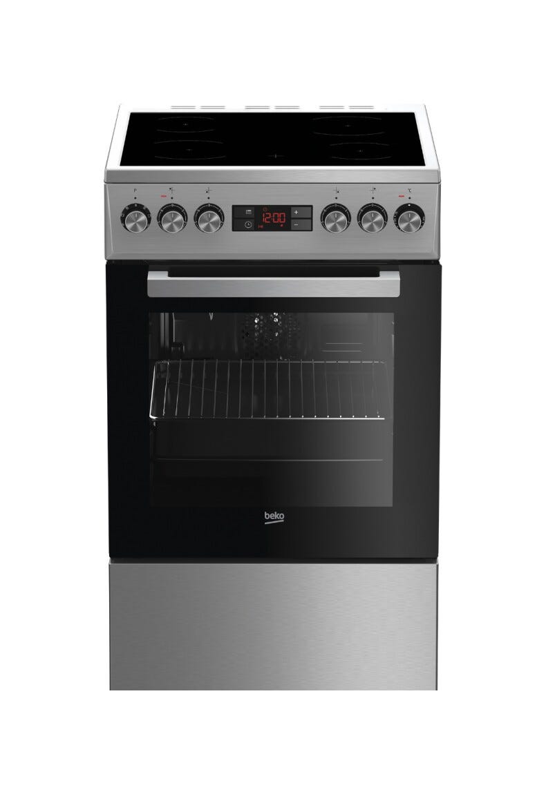 Beko FSE57300GX Cucina da accosto cm. 50x60 - piano cottura elettrico + 1 forno elettrico - inox