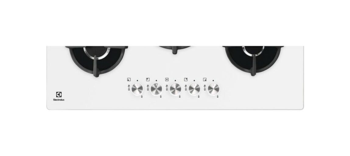 Electrolux KGG753753W Serie 800 Piano cottura a gas cm. 74 - vetroceramica bianco