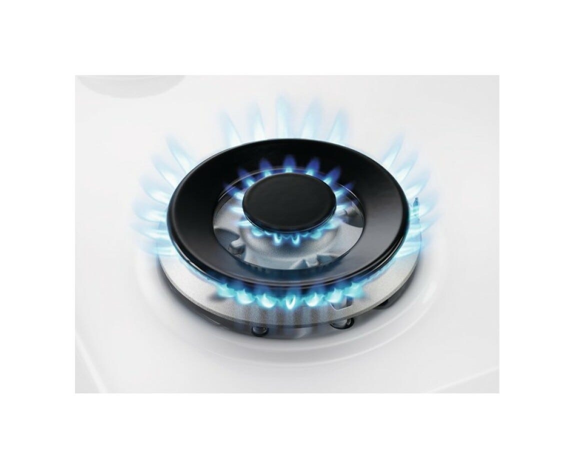 Electrolux KGG753753W Serie 800 Piano cottura a gas cm. 74 - vetroceramica bianco