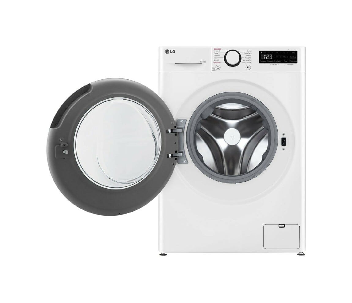 LG D2R3S08NSWW Lavasciuga cm. 60 - lavaggio 8 kg - asciugatura 5 kg - bianco
