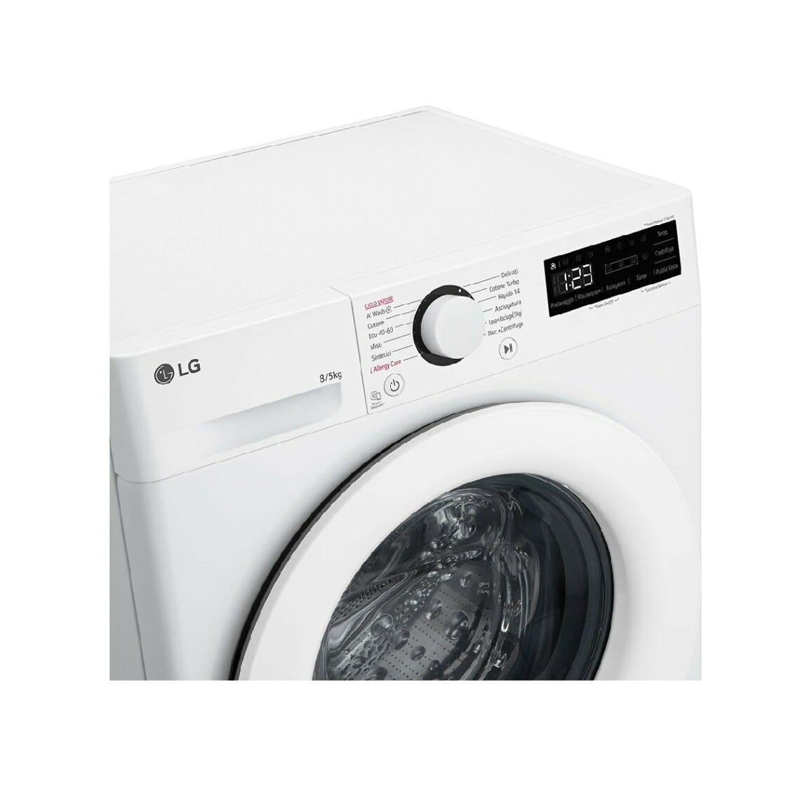 LG D2R3S08NSWW Lavasciuga cm. 60 - lavaggio 8 kg - asciugatura 5 kg - bianco