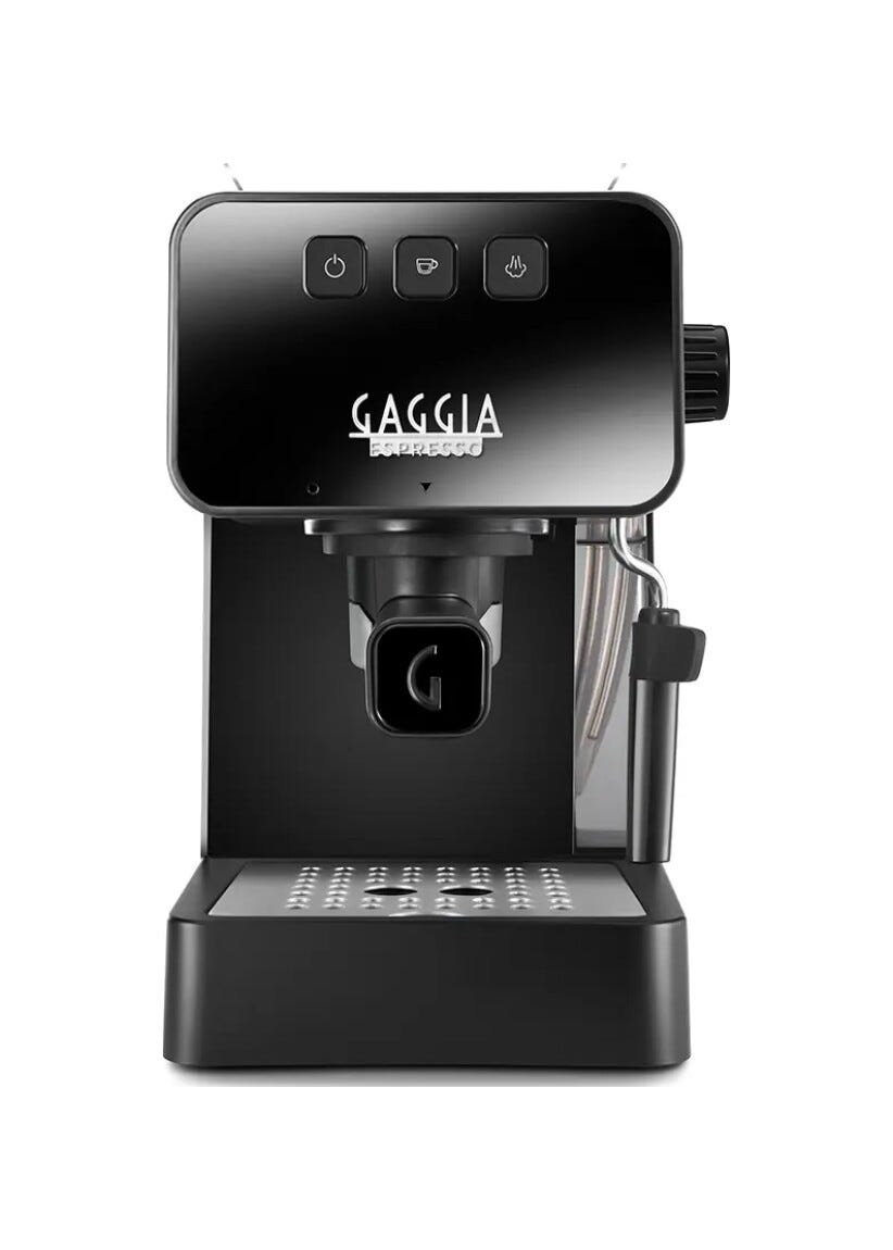 Gaggia EG211164GREYESPRESSODELUX Espresso Deluxe Macchina per caffè espresso - grigio