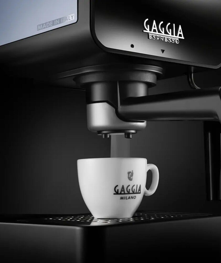 Gaggia EG211164GREYESPRESSODELUX Espresso Deluxe Macchina per caffè espresso - grigio