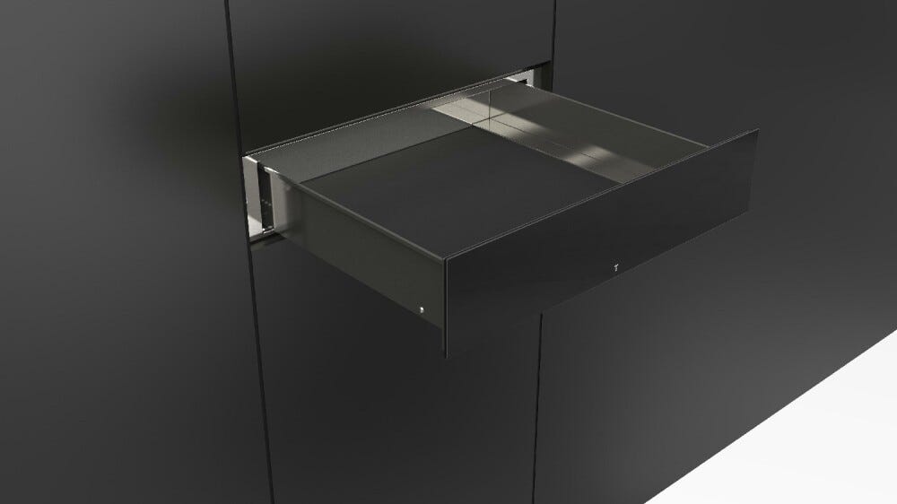 Fulgor FCLD 150 BK Cluster Concept 15 Cassetto portaoggetti cm. 60 h. 15 - vetro nero