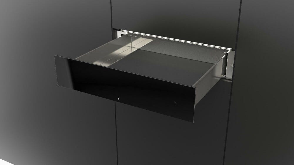 Fulgor FCLD 150 BK Cluster Concept 15 Cassetto portaoggetti cm. 60 h. 15 - vetro nero