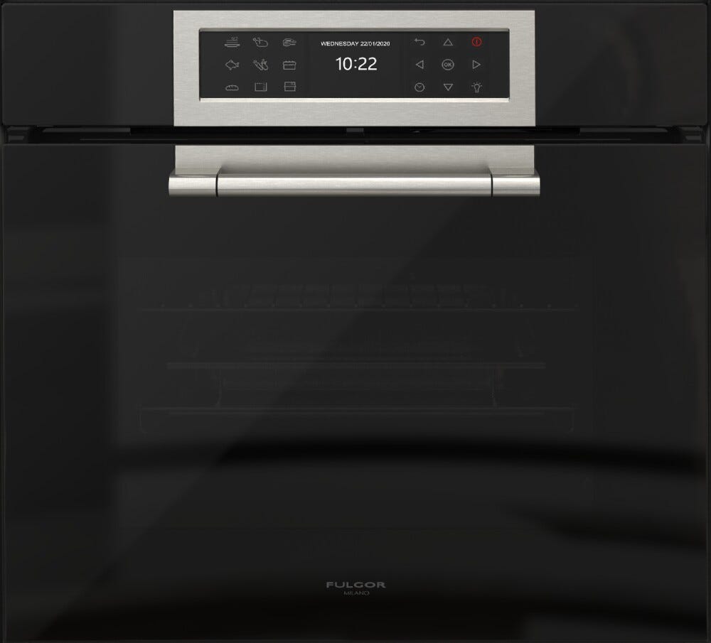 Fulgor ATMOS CLUSTER CONCEPT 60 Forno elettrico a vapore cm. 60 - vetro nero