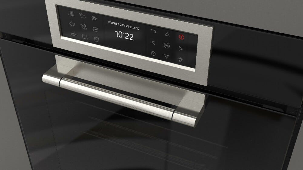 Fulgor ATMOS CLUSTER CONCEPT 60 Forno elettrico a vapore cm. 60 - vetro nero