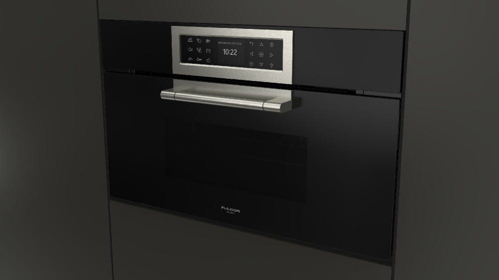 Fulgor FCLSO 7510 TEM BK CLUSTER CONCEPT 75 Forno elettrico combinato a vapore cm. 75 h. 45 - vetro nero